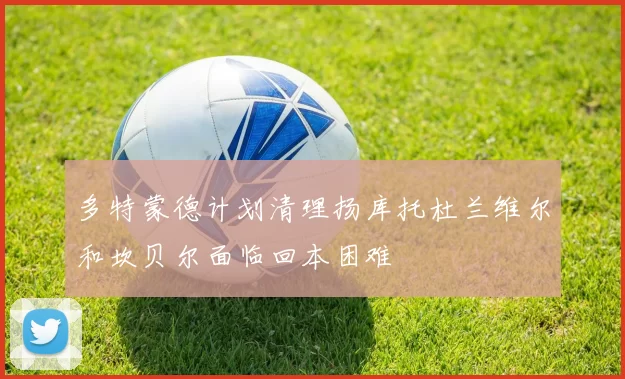 多特蒙德计划清理扬库托杜兰维尔和坎贝尔面临回本困难